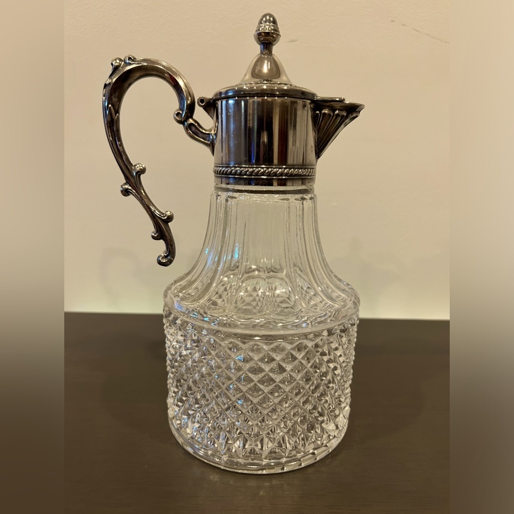 Vintage Silver and Crystal Decanter